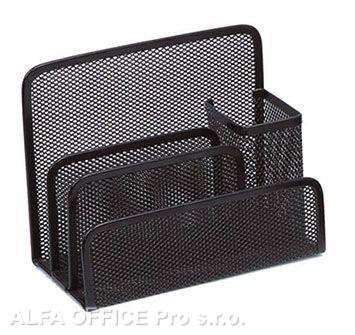 Kancelářské doplňky drátěné CONCORDE - stojan na dopisy / psací potřeby