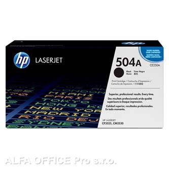 HP originální toner CE250A, black, 5000str., HP 504A, HP Color LJ CM3530 MFP,CM3530fs MFP,