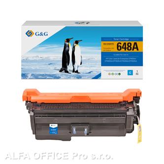  G&G kompatibilní toner s CE261A, cyan, 11000str., NT-CH261FC, HP 648A, pro HP Co 