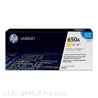 HP originální toner CE272A, yellow, 15000str., HP 650A, HP LaserJet CP5525n, CP5525dn, CP5