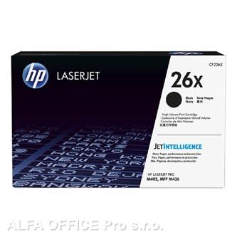 HP originální toner CF226X, black, 9000str., HP 26X, high capacity, HP LaserJet Pro M402, 