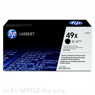HP originální toner Q5949X, black, 6000str., HP 49X, high capacity, HP LaserJet 1320, 3390