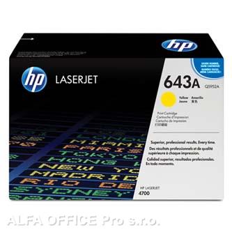 HP originální toner Q5952A, yellow, 10000str., HP 643A, HP Color LaserJet 4700, n, dn, dtn