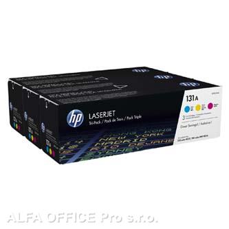 HP originální toner U0SL1AM, CMY, 3*1800str., HP 131A CMY, HP LaserJet Pro M276, M251, 3ks