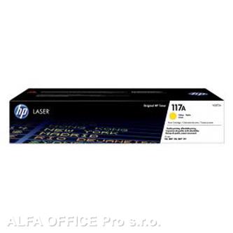  HP originální toner W2072A, yellow, 700str., HP 117A, HP Color Laser 150, MFP 17 