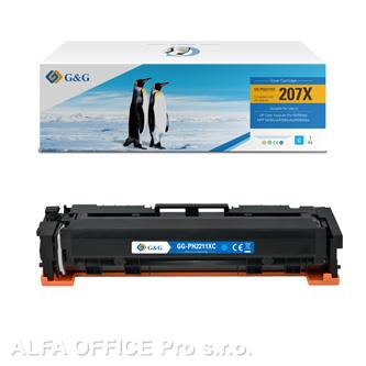  G&G kompatibilní toner s W2211X, cyan, 2450str., NT-PH2211XC, HP 207X, pro HP Co 