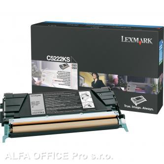  Lexmark originální toner C5222KS, black, 4000str., Lexmark C52x, C53x 