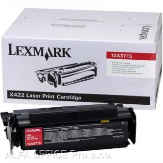  Lexmark originální toner 12A3715, black, 12000str., Lexmark X422 