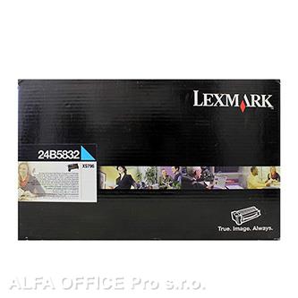  Lexmark originální toner 24B5832, cyan, 18000str., return, extra high capacity, 