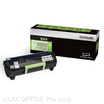  Lexmark originální toner 50F2X00, black, 10000str., 502X, return, extra high cap 