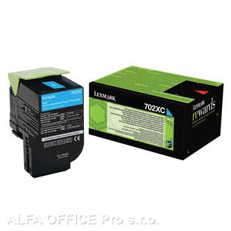  Lexmark originální toner 70C2XC0, cyan, 4000str., return, extra high capacity, L 
