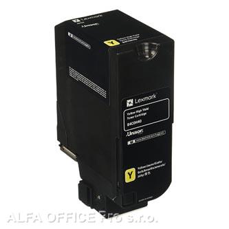  Lexmark originální toner 84C0H40, yellow, 16000str., Lexmark CX725de, CX725dhe, 