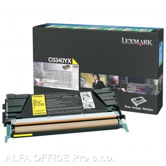  Lexmark originální toner C5340YX, yellow, 7000str., return, Lexmark C534x 