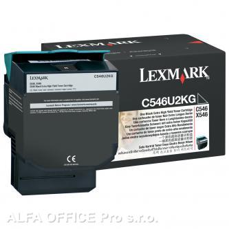  Lexmark originální toner C546U2KG, black, 8000str., Lexmark C546, X546 