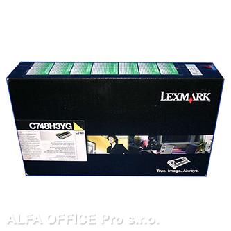  Lexmark originální toner C748H3YG, yellow, 10000str., C748, Lexmark C748de, C748 