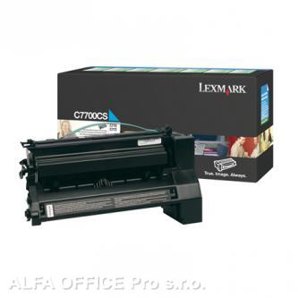  Lexmark originální toner C7700CS, cyan, 6000str., return, Lexmark C770, C772 