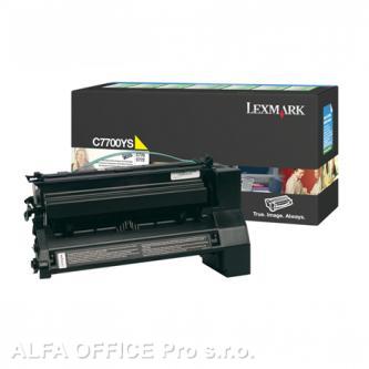  Lexmark originální toner C7700YS, yellow, 6000str., Lexmark C770, C772 