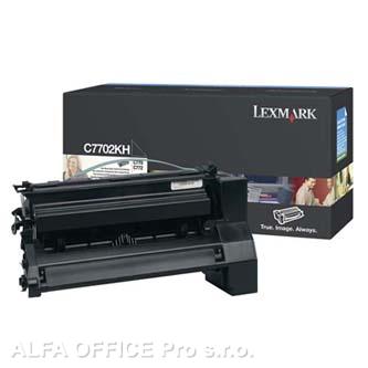  Lexmark originální toner C7702KH, black, 10000str., high capacity, Lexmark C77X 