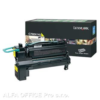  Lexmark originální toner C792X1YG, yellow, 20000str., return, extra high capacit 
