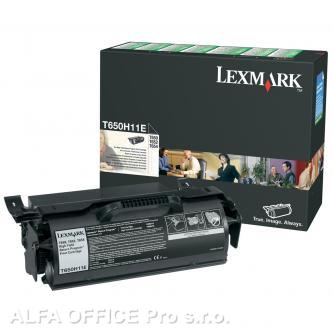  Lexmark originální toner T650H11E, black, 25000str., return, high capacity, Lexm 