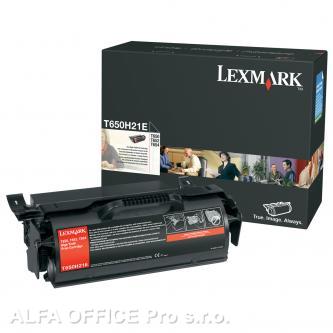  Lexmark originální toner T650H21E, black, 25000str., high capacity, Lexmark T650 