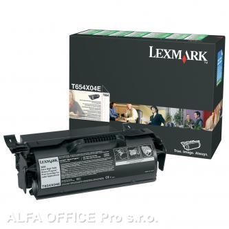  Lexmark originální toner T654X04E, black, 36000str., return, extra high capacity 