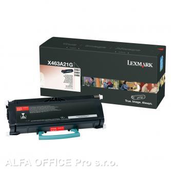 Lexmark originální toner X463A21G, black, 3500str., Lexmark X463 