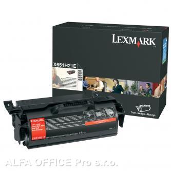 Lexmark originální toner X651H21E, black, 25000str., Lexmark X651,X652,X654,X656 