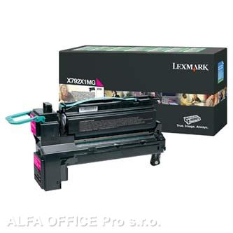  Lexmark originální toner X792X1MG, magenta, 20000str., return, Lexmark X792 seri 