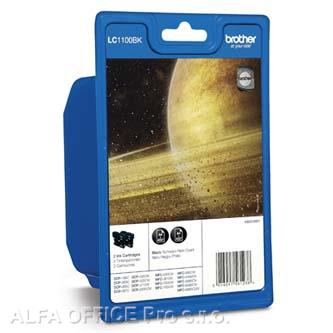 Brother originální ink LC-1100SET 2X, black, 2ks, Brother DCP-6690CW, MFC-6490CW