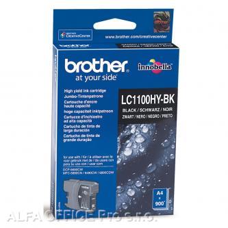 Brother originální ink LC-1100HYBK, black, 900str., high capacity, Brother DCP-6690CW, MFC