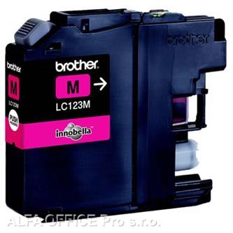 Brother originální ink LC-123M, magenta, 600str., Brother MFC-J4510 DW