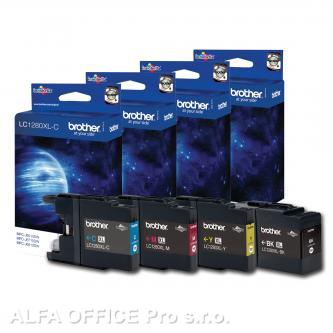 Brother originální ink LC-1280XLVALBP, CMYK, 2400/3x1200str., high capacity, Brother MFC-J