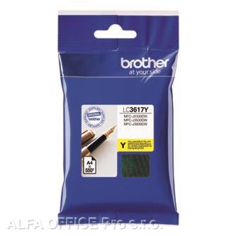 Brother originální ink LC-3617Y, yellow, 550str., Brother MFCJ2330, 3530, 3930