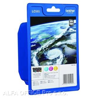 Brother originální ink LC-985RBWBP, cyan/magenta/yellow, Brother DCP-J125, J315W, J515W