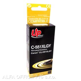 UPrint kompatibilní ink s CLI551GY XL, grey, 275str., 11ml, C-551XLGY, high capacity, pro 