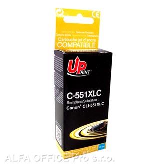 UPrint kompatibilní ink s CLI551C XL, cyan, 695str., 11ml, C-551XLC, high capacity, pro Ca