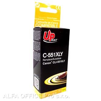 UPrint kompatibilní ink s CLI551Y XL, yellow, 695str., 11ml, C-551XLY, high capacity, pro 