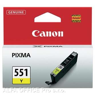 Canon originální ink CLI551Y, yellow, 7ml, 6511B001, Canon PIXMA iP7250, MG5450, MG6350, M