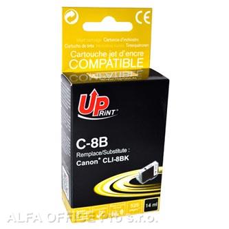 UPrint kompatibilní ink s CLI8BK, black, 14ml, C-8B, pro Canon iP4200, iP5200, iP5200R, MP