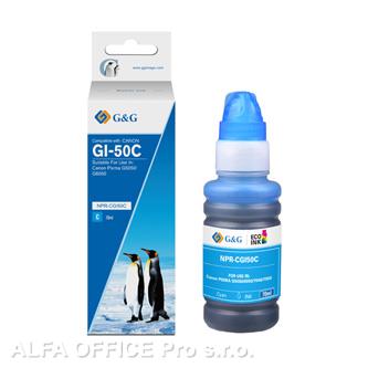  G&G kompatibilní ink s GI-50 C, cyan, 7700str., NPR-CGI50C, pro Canon PIXMA G505 
