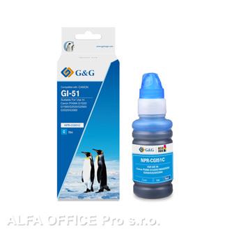  G&G kompatibilní ink s 4546C001, cyan, 7700str., NPR-CGI51C, pro Canon PIXMA G15 