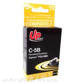 UPrint kompatibilní ink s PGI5BK, black, 28ml, C-5B, pro Canon iP4200, 5200, 5200R, MP500,
