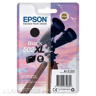 Epson originální ink C13T02W14010, 502XL, T02W140, black, 9.2ml, Epson XP-5100, XP-5105, W