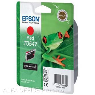 Epson originální ink C13T054740, red, 400str., 13ml, Epson Stylus Photo R800, R1800