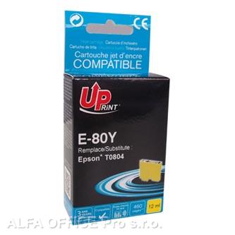 UPrint kompatibilní ink s C13T08044011, yellow, 11ml, E-80Y, pro Epson R265, RX560, R360