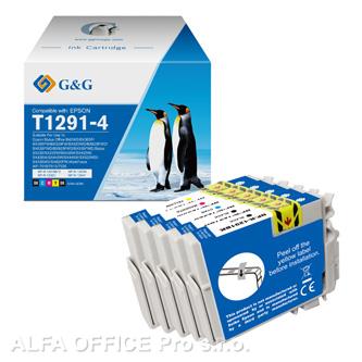  G&G kompatibilní ink s T129, CMYK, NP-R-1291/1291/1292/1293/1294, pro Epson Styl 