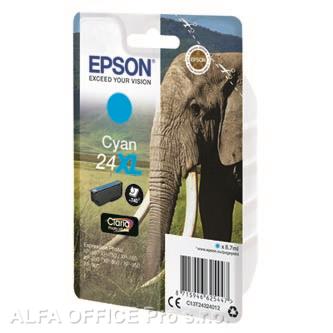 Epson originální ink C13T24324012, T2432, 24XL, cyan, 8,7ml, Epson