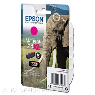Epson originální ink C13T24334012, T2433, 24XL, magenta, 8,7ml, Epson