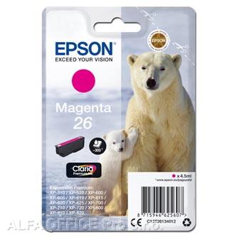 Epson originální ink C13T26134012, T261340, magenta, 4,5ml, Epson Expression Premium XP-80
